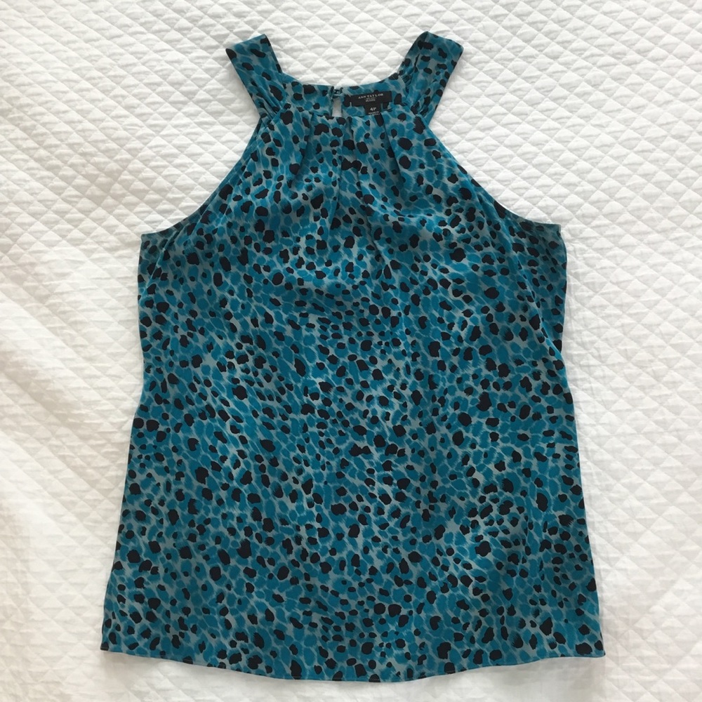 Ann Taylor Silk Animal-inspired Dotted Tank 4P